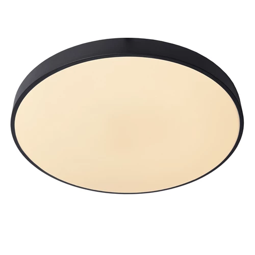 Lucide UNAR - Plafonnière - Ø 60 cm - LED 3 StepDim - 1x60W 2700K - Zwart - detail 1